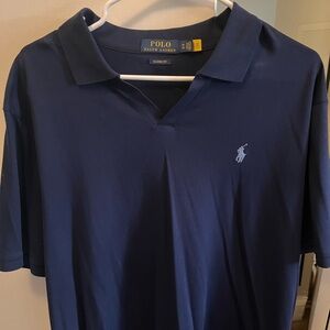 Ralph Lauren Blue Polo Shirt Classic Design
